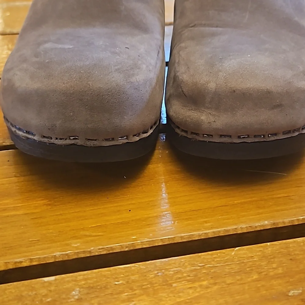 Leather Ecco mule / clogs sz. 41 or 8.5 - Picture 4 of 7